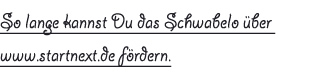 Jetzt das Schwabelo durch StartNext fördern!
